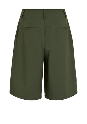 Vila Culda High Waist Tailored Shorts, Green