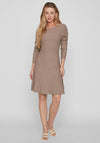 Vila Sachin Knit Skater Mini Dress, Melange