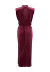 Vila Emily High Neck Velour Maxi Dress, Winter Bloom