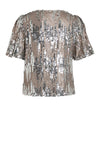 Vila Maya Sequins Blouse, Silver