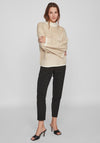 Vila Dubline High Neck Knit Sweater, Cornstalk
