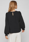 Vila Gaja Full Sleeve Top, Black