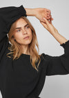 Vila Gaja Full Sleeve Top, Black