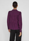 Vila Katria Tiered Blouse, Winter Bloom