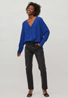 Vila Lucy Lightweight Blouse, Mazarine Blue