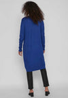 Vila Long Knit Cardigan, Mazarine Blue