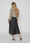 Vila Nitman Pleasted Midi Skirt, Black