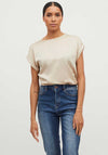 Vila Ellette Satin Top, Cement