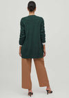 Vila Ril Long Open Knit Cardigan, Pineneedle