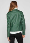 Vila Cara Faux Leather Biker Jacket, Pineneedle