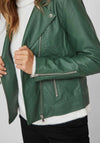 Vila Cara Faux Leather Biker Jacket, Pineneedle