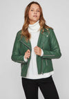 Vila Cara Faux Leather Biker Jacket, Pineneedle
