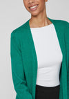 Vila Long Knit Cardigan, Ultramarine Green