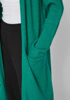 Vila Long Knit Cardigan, Ultramarine Green
