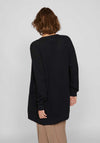 Vila Dalo Open Knit Cardigan, Black