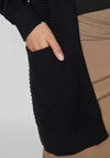Vila Dalo Open Knit Cardigan, Black