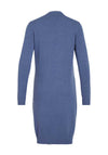 Vila Long Knit Cardigan, Bijou Blue