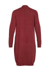 Vila Long Knit Cardigan, Cabernet