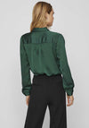 Vila Ellette Satin Shirt, Pineneedle