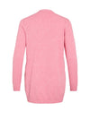 Vila Ril Long Open Knit Cardigan, Pink