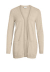 Vila Ril Open Knit Cardigan, Natural Melange