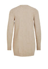 Vila Ril Open Knit Cardigan, Natural Melange