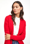 Vila Ril Open Knit Cardigan, Barbados Cherry