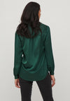 Vila Ellette Satin Shirt, Ponderosa Pine