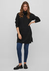 Vila Cilia Knit Jumper Dress, Black