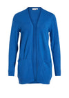 Vila Soft Knit Open Cardigan, Lapis Blue