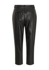 Vila Dagmar Slim Leg Coated Trouser, Black