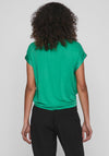 Vila Ellette Satin Top, Bright Green