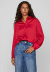 Vila Ellette Satin Shirt, Love Potion
