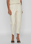 Vila Dagmar Slim Leg Coated Trouser, Birch