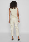 Vila Dagmar Slim Leg Coated Trouser, Birch