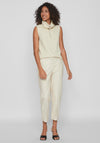 Vila Dagmar Slim Leg Coated Trouser, Birch