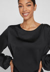 Vila Dorita Round Neck Blouse, Black