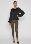 Vila Dorita Round Neck Blouse, Black