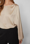 Vila Dorita Round Neck Blouse, Feather Grey