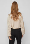 Vila Dorita Round Neck Blouse, Feather Grey