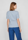 Vila Thessa Round Neck Striped Top, Coronet Blue