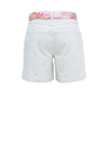 Vila Vanil Scarf Denim Shorts, Egret