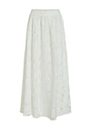 Vila Hada Crochet Maxi Skirt, Cloud Dancer