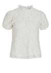 Vila Hada Crochet Top, Cloud Dancer
