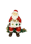 Verano Santa Reading Book Christmas Ornament