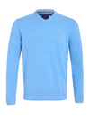 Andre Valencia V Neck Sweater, Blue
