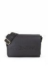 Valentino Foxy Flap Over Debossed Crossbody Bag, Black