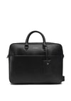 Valentino Marnier Pebbled Laptop Bag, Nero