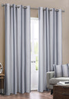 EA Design Vega Stripe Blackout Curtains, Grey