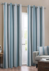 EA Design Vega Stripe Blackout Curtains, Blue Green